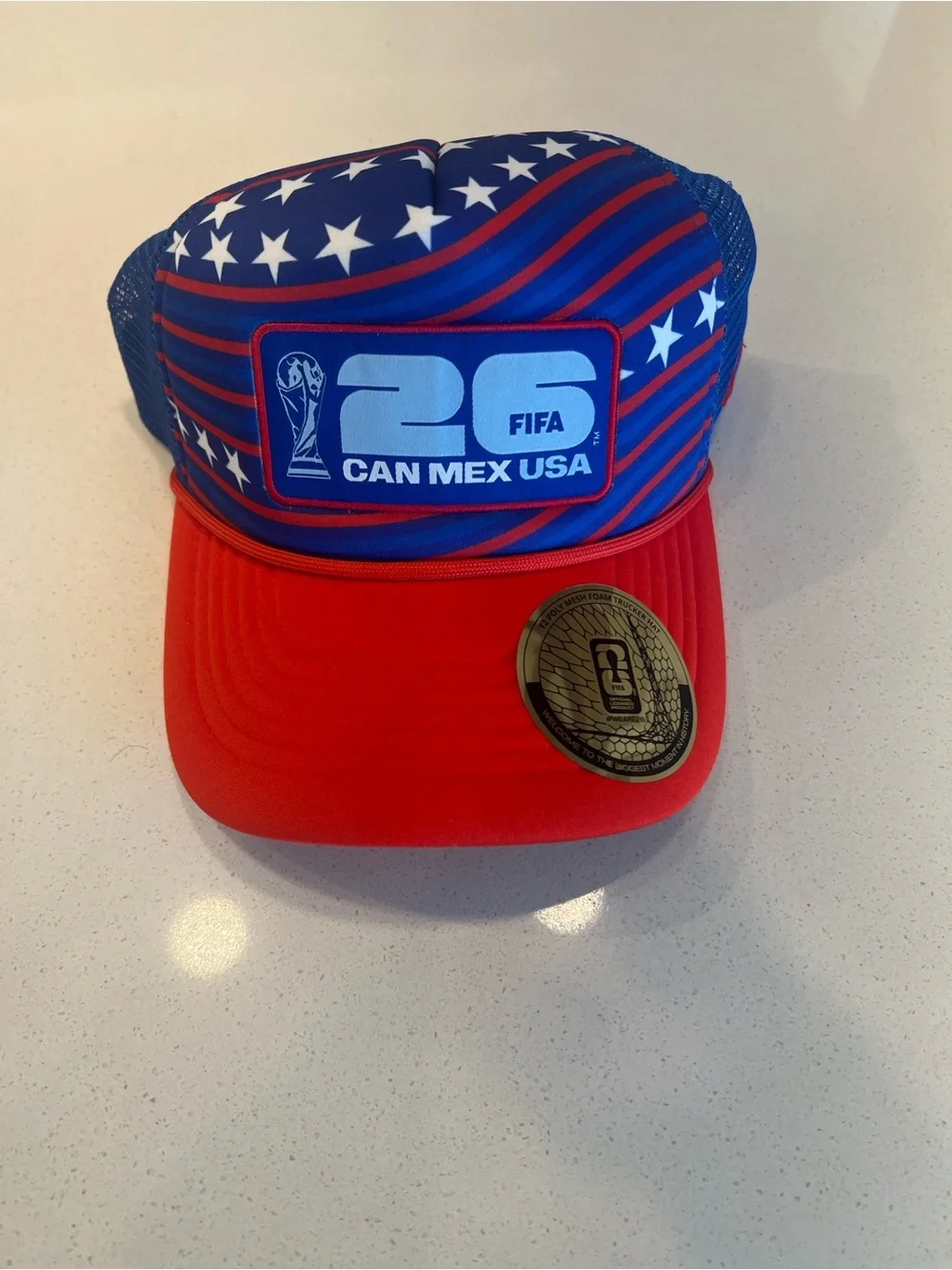 USA World Cup Red & Blue Trucker Hat